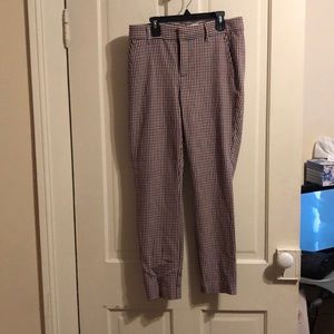 Gap houndstooth skinny leg cropped pants cute!!